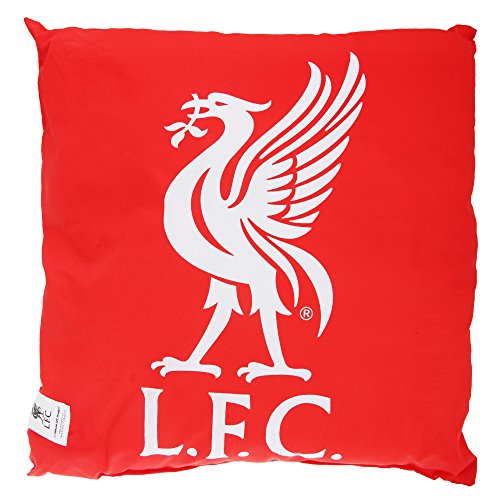 Liverpool FC Childrens/Kids Official Filled Football Crest Cushion (One Size) (Red)