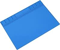 Tapete Antiestático ESD Seguro Para Eletrônicos, Tapete De Reparo De Solda De Silicone 500 ℃ Plataforma De Manutenção Resistente Ao Calor Para Telefone, Almofada, Laptop, Computador, 13,8 X 9,8(03)