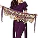 Pilot-tradeWomen's Sweet Bellydance Hip Scarf With Gold Coins Skirts Wrap Noisy Purple