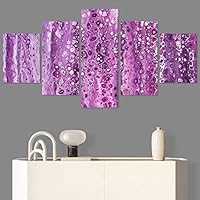 SIGNWIN 5 Panel Canvas Wall Art Abstract Architecture Modern Artwork for Home Decorations Ready to Hang - 60