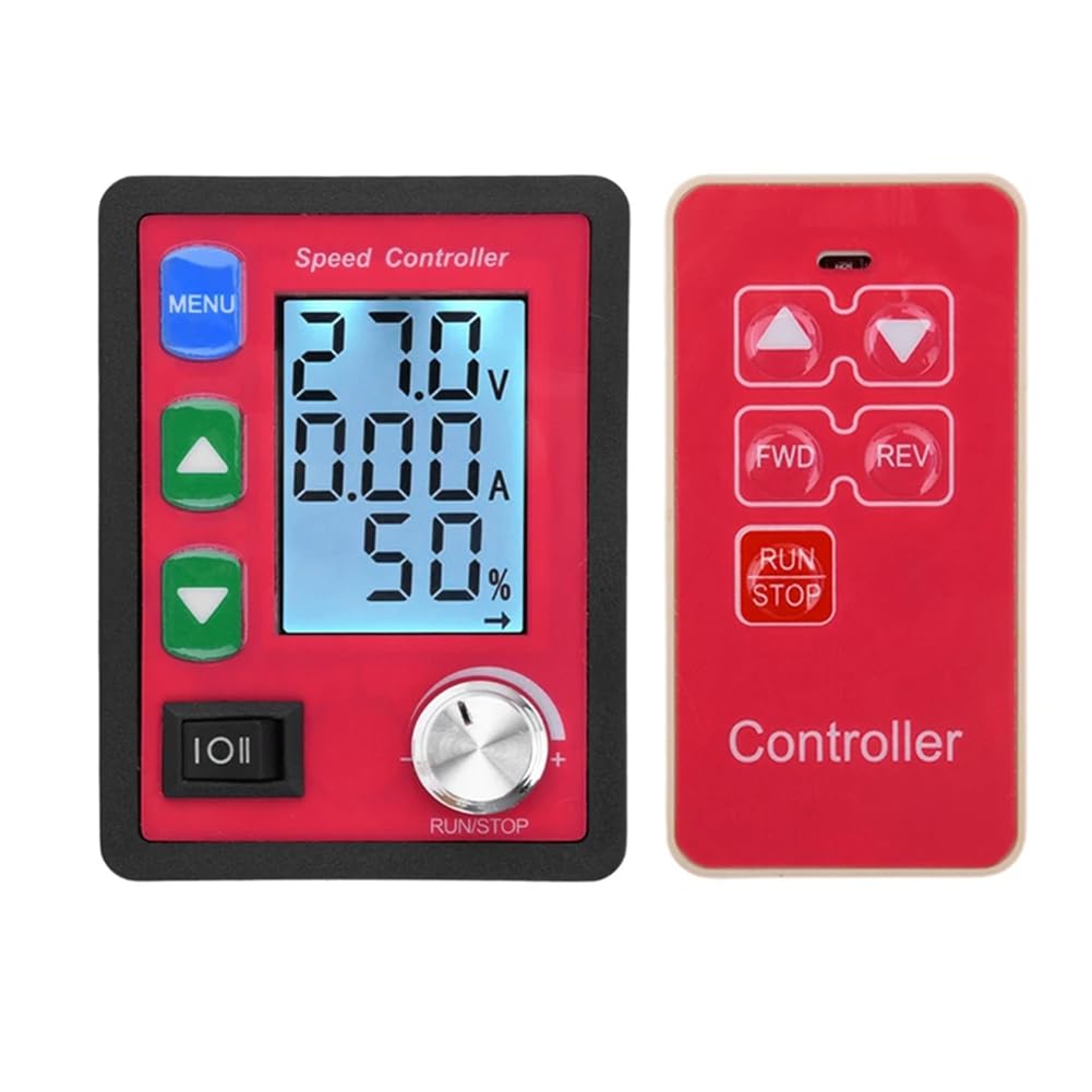 Regulador de Voltaje 12V 24V 48V PWM con Mando y Pantalla Digital para Motor CC
