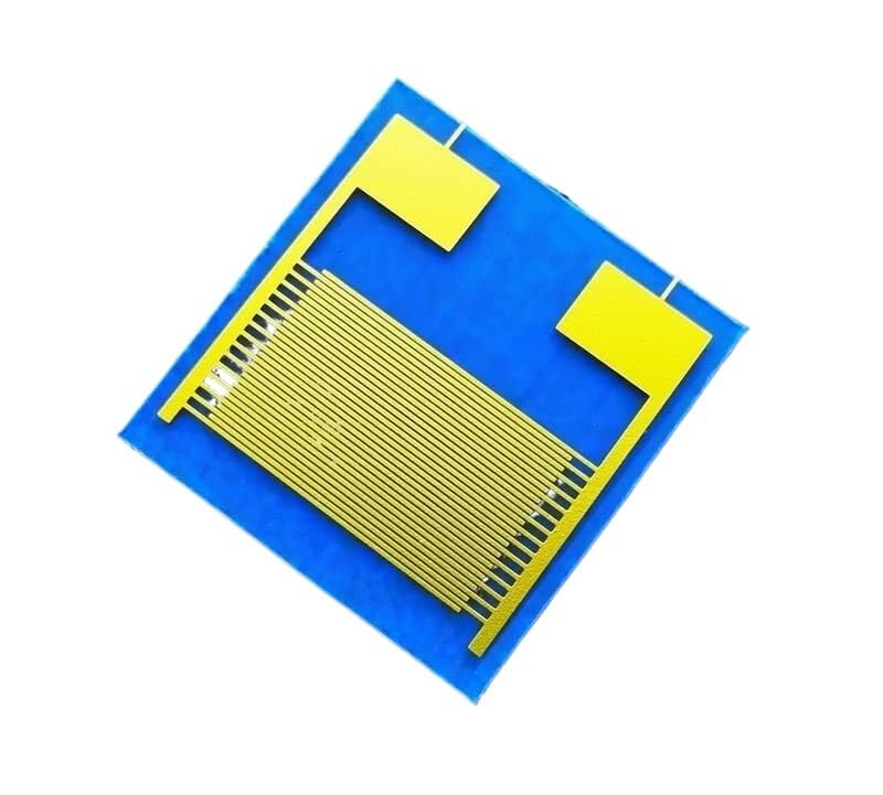 Flexible PET Interdigitated Gold Electrodes IDE Gas Sensor Chip - Customizable Capacitor Solution(2PCS)