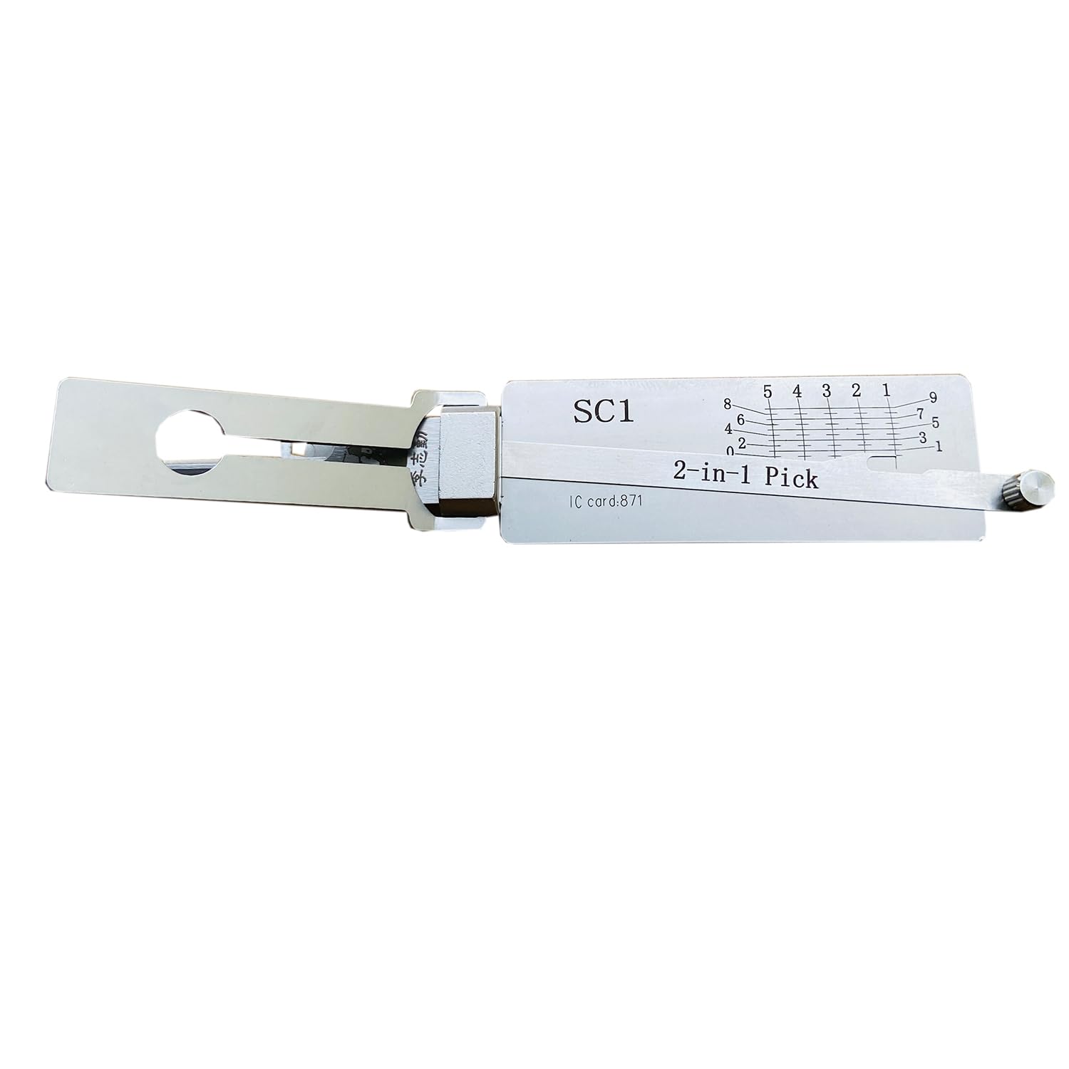 YCXNLONG LiShi Civil Lock Pick and Decoder Tool for Door Lock, Professional Locksmith Tools, Fast Opener (SC1)