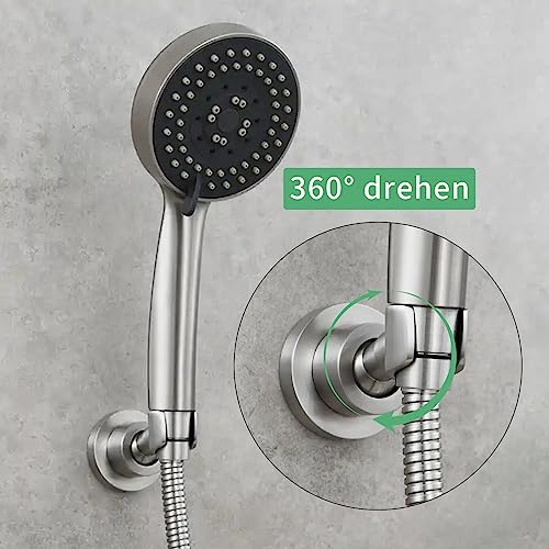 Support de pommeau de douche stable resout les problemes de fixation murale - 5