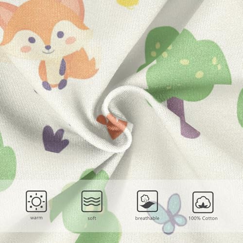 Wusikd Cute Foxes Boys' Underwear Cotton Forest Boys Briefs Soft Toddler Underwear 2T3