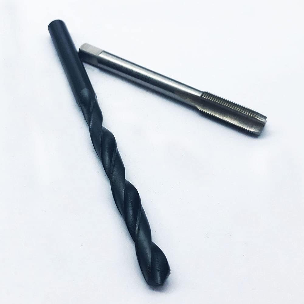 5/16-36 UNS-2B HSS Tap ，UNS Machine Thread Tap Right Hand and Φ7.3mm(0.28") Length 4.3" Straight Handle Twist Drill