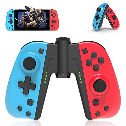Controlador Joycon inalámbrico para Nintendo Switch, PowerLead L/R Joycon con correa de muñeca, con giroscopio de seis ejes y función de vibración, soporte Turbo