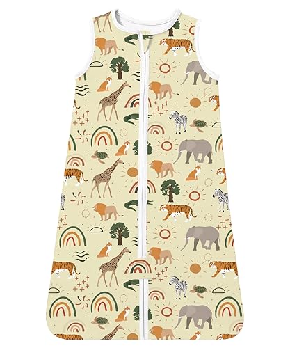 Image of TotAha Toddler Sleep Sack 2T-3T-4T, 0.5 TOG Summer Light Sleeping Sacks, Soft Wearable Blanket Baby Sleep Bag with 2-way Zipper, X-Large