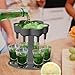 Produktbild NO/A 6-Schnapsglas-Spender und Halter-Set - Spender zum Befüllen von Flüssigkeiten, Weinbecherspender, Mehrfach-6-Schuss-Spender, Bar-Schnaps-Spender, Cocktail-Spender