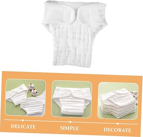 Miniatura 3 de 5 protectores de pañales de algodón lavables y reutilizables, suaves y absorbentes, para recién nacidos, talla S, para uso diario y natación