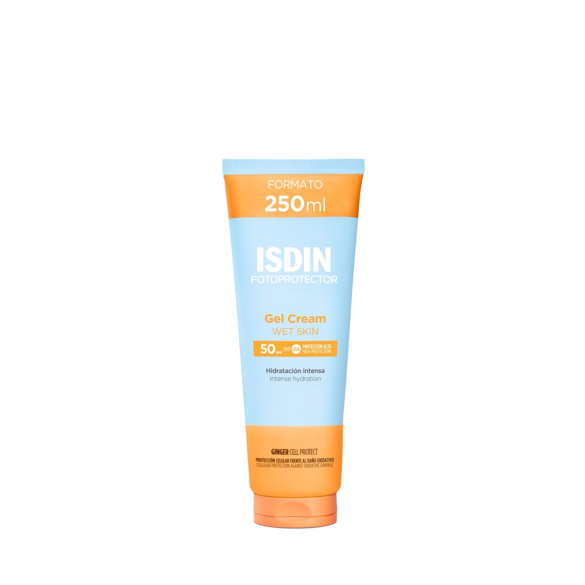 ISDIN Fotoprotector Wet Skin Gel Cream SPF 50 | Crema-Gel Corpo Rinfrescante e Idratante | Assorbimento Rapido