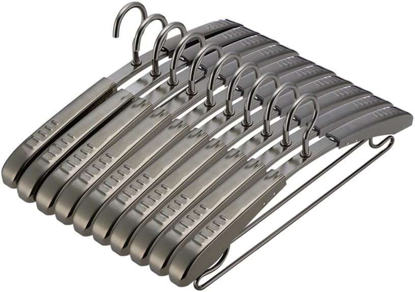 Space Saving Hangers for Clothes Pack of 10 Space Saving Hangers Wooden Clothes Hangers Non-Slip Coat Hangers Ideal for Adult Hangers Coat,A