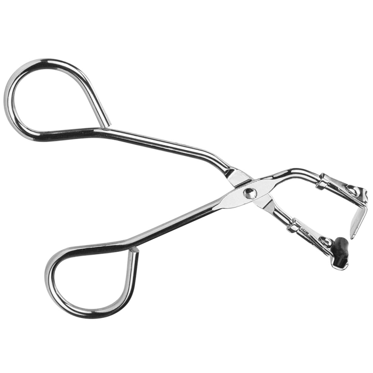 Pinza Plata Inoxidable Rizadora de Acero Pestañas de Mano | Curvatura Precisa, Apta para Maquillaje, Diseño Portátil y Ligero, para Pestañas Pequeñas y Mini, Uso Diario