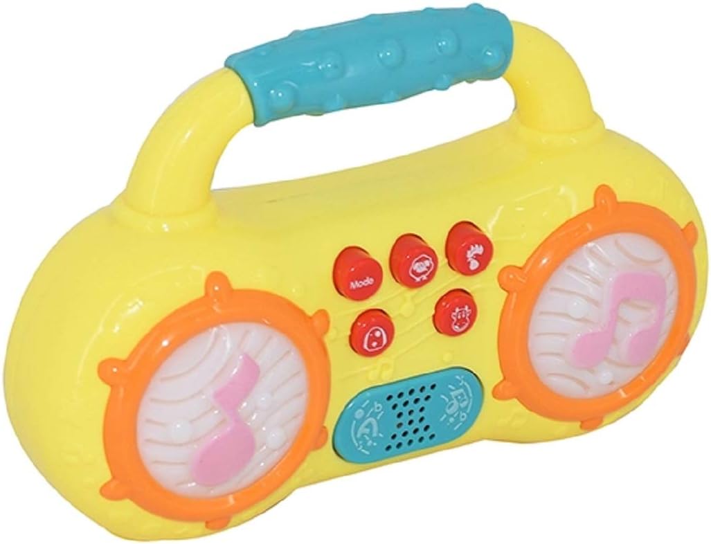 FunBlastFunBlast Cute Mini Multifunction Radio Musical Instruments Toy with Different Modes and Animal Sound and Led Lighting Toys for Kids,Toddlers,Baby
