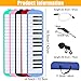 Melodica 32 Key Pianica Portable with Carrying Bag Short and Long Mouthpieces for Beginners Kids Gift Blue