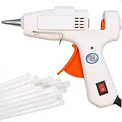 Pistola de Cola Quente 20 W Bico Fino Bivolt (110-220 V) – 10 Bastões 30 cm – Ideal para Artesanato, EVA e DIY | Niadri Imports