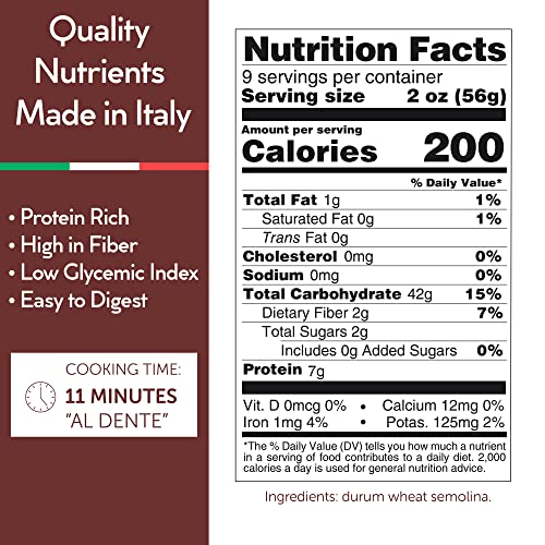 Gusta Penne Rigate Pasta - Premium Italian Pasta From Italy - Durum Wheat Semolina Organic "Al Dente" Pasta - Non-Gmo & Gourmet Pasta - Family Owned Brand - 17.64Oz / 500G (4 Pack) #TOP2