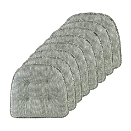 Klear Vu Non-Slip Chair Cushions, U-Shaped 8 Pack 15x16