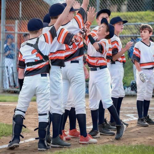 Image of XZQTIVE Baseball Socks and Belt Combo,Over the Knee Softball Socks and Belt,Knee High Football Socks for Kids Youth Adults