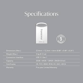 Amazon.com: Transcend 64GB JetFlash 710 USB 3.1/3.0 Flash Drive