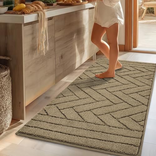 Image of hicorfe Kitchen Runner Rug,20 inchx48 inch Kitchen Set,Non-Slip Kitchen Mat