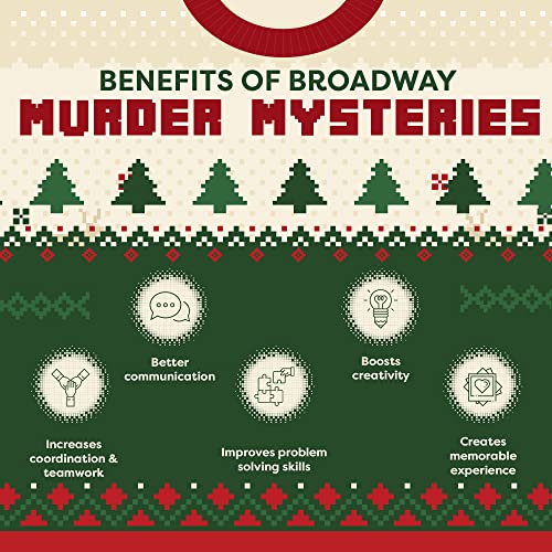 Broadway Murder Mysteries Murder At The Office Ugly Sweater Party | Murder Mystery Games | Mystery Games For Ages 13+, In-Person & Virtual Detective Game, 3-20 Players W/Printable Files #TOP4