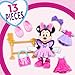 Disney Junior Minnie Mouse Fabulous Fashion Ballerina Doll, 13-piece Doll and Accessories Set, Kids Toys for Ages 3 Up by Just Play