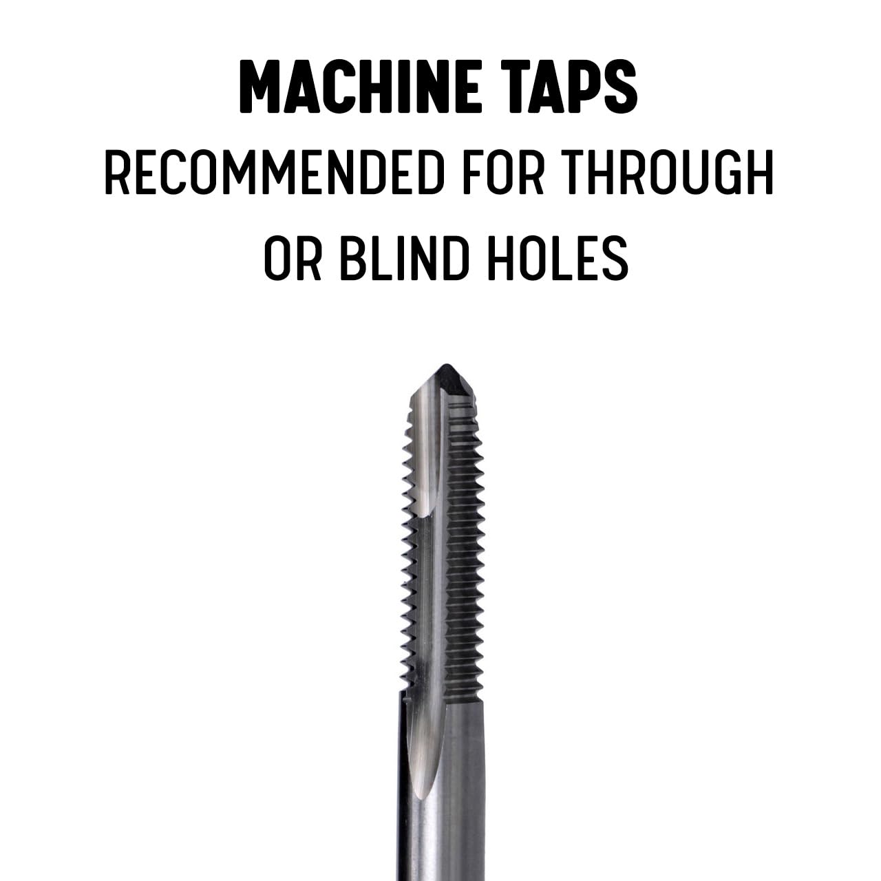 Drill America 3/4"-10 High Speed Steel Tin Coated 3 Flute Spiral Pointed Tap, T/A Series