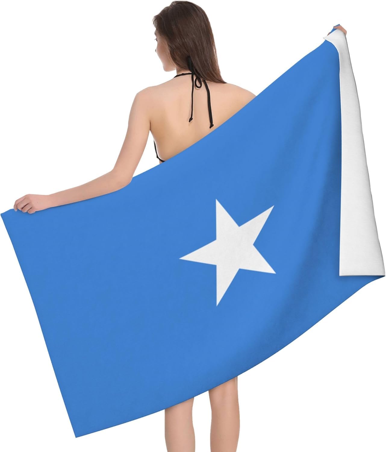 HLBSDM Flag of Somalia 52 x 32 in Microfiber Beach Towel Swimming Pool Bath Super Big Throw Towel