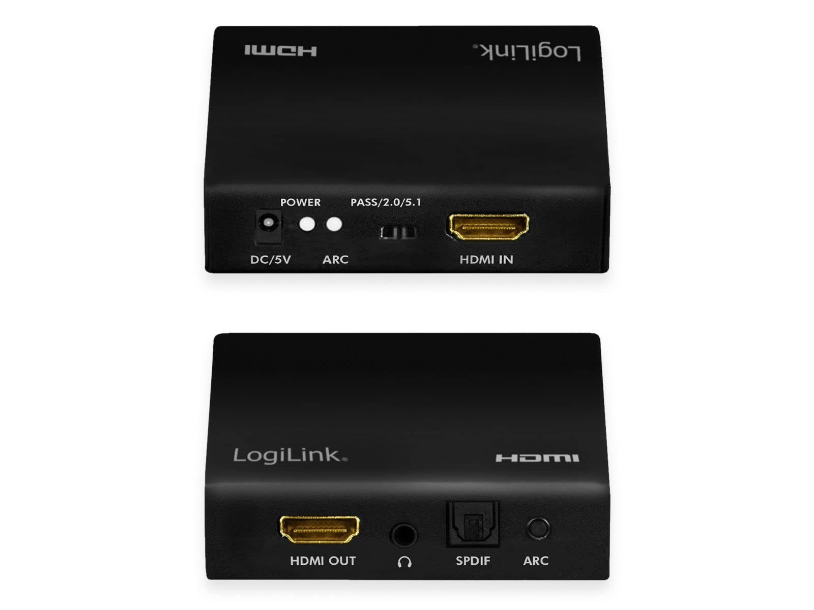LogiLink HD0055 HDMI-Audio-Extraktor 2CH/5.1CH 4K/60 Hz