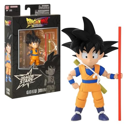 BANDAI Dragon Ball Daima Figura de Acción Dragon Stars Kid Goku de 17 cm, Inspirada en la Nueva Serie de Televisión Dragon Ball Daima 2024, Articulada y Multicolor, Modelo 40735