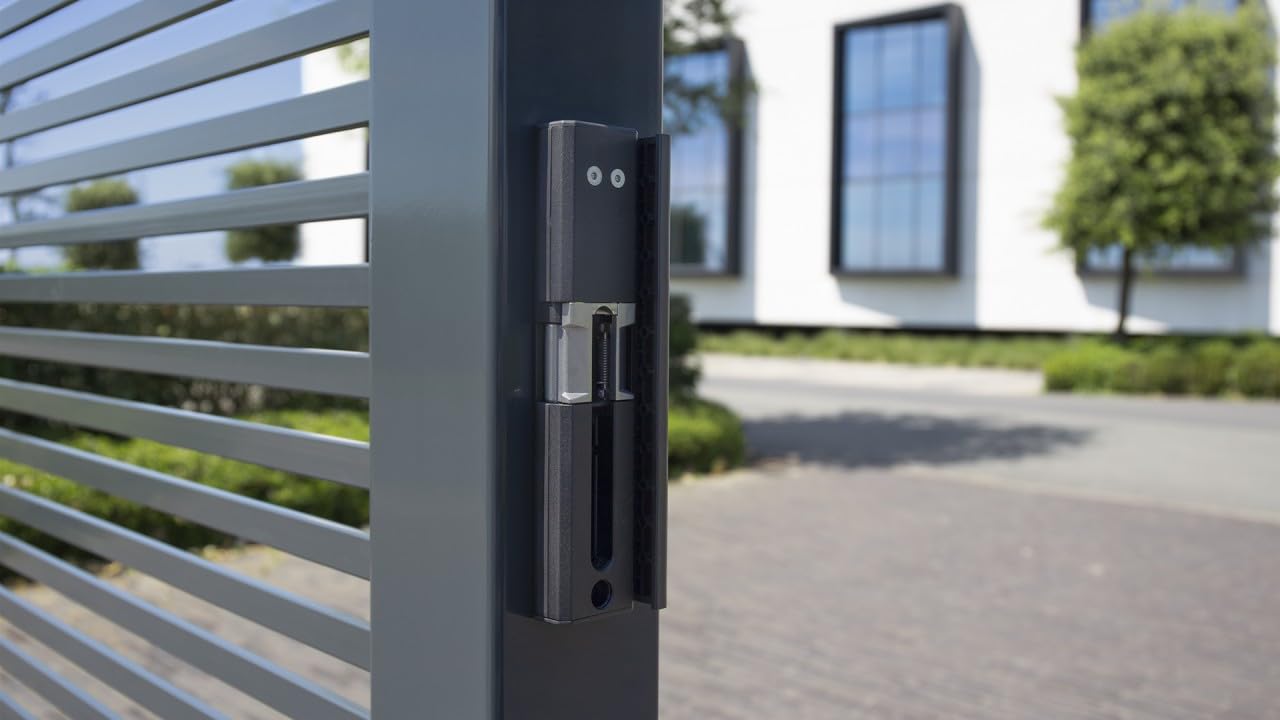 LOCINOX Modulec elektrischer Toranschlag, Torsurrer, Toröffner Emissa Stromlos geschlossen (Aluminium)