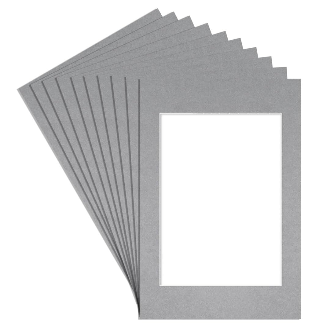 Alison Kingsgate 60X40CM Silver Picture Mount - A3 Aperture - Pack 10 — image 1
