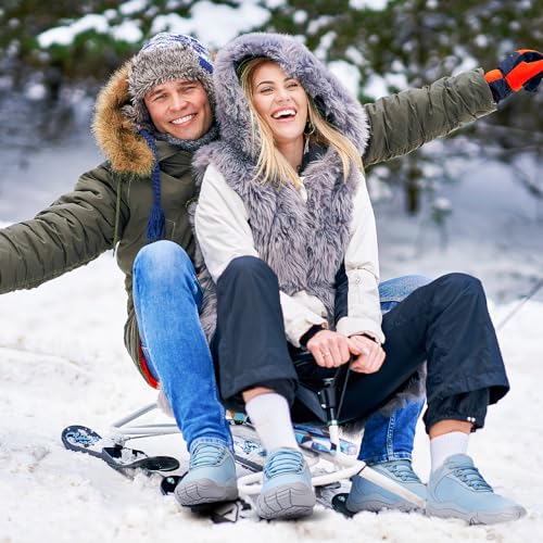 Image of Hike Winter Footwear Barefoot Boots Mens Womens, Waterproof Winter Snow Boots, Warm Ankle Booties, Wide Toe Barefoot Hiking Boots, Non-Slip Zero Drop Sole Hike Shoes for Hiking Walking Outdoor