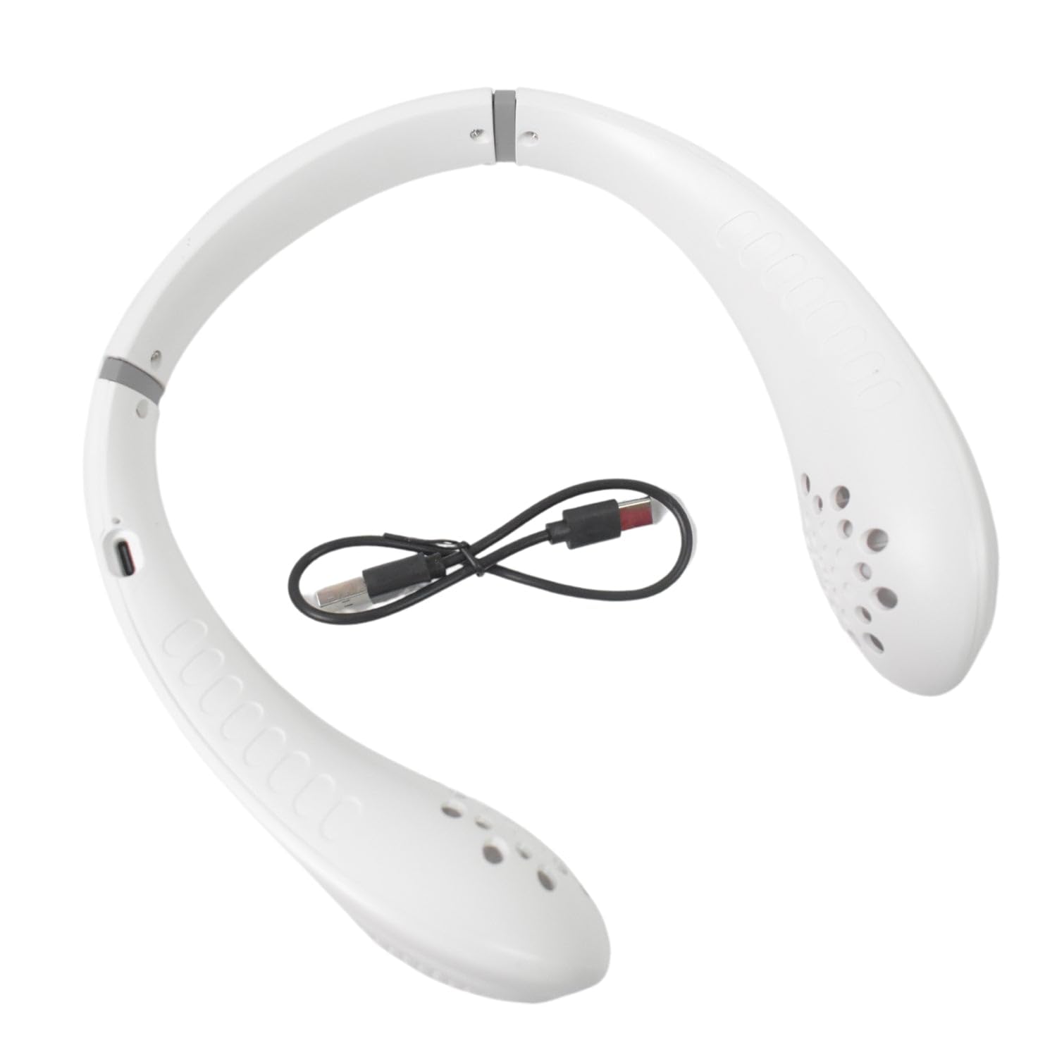 Neck Fan, Portable and Wearable Personal Fan, USB Rechargeable, Headphone Design, Neckband Fan with 3 Speeds, Suitable for Outdoor Family Sports Travel-image-18