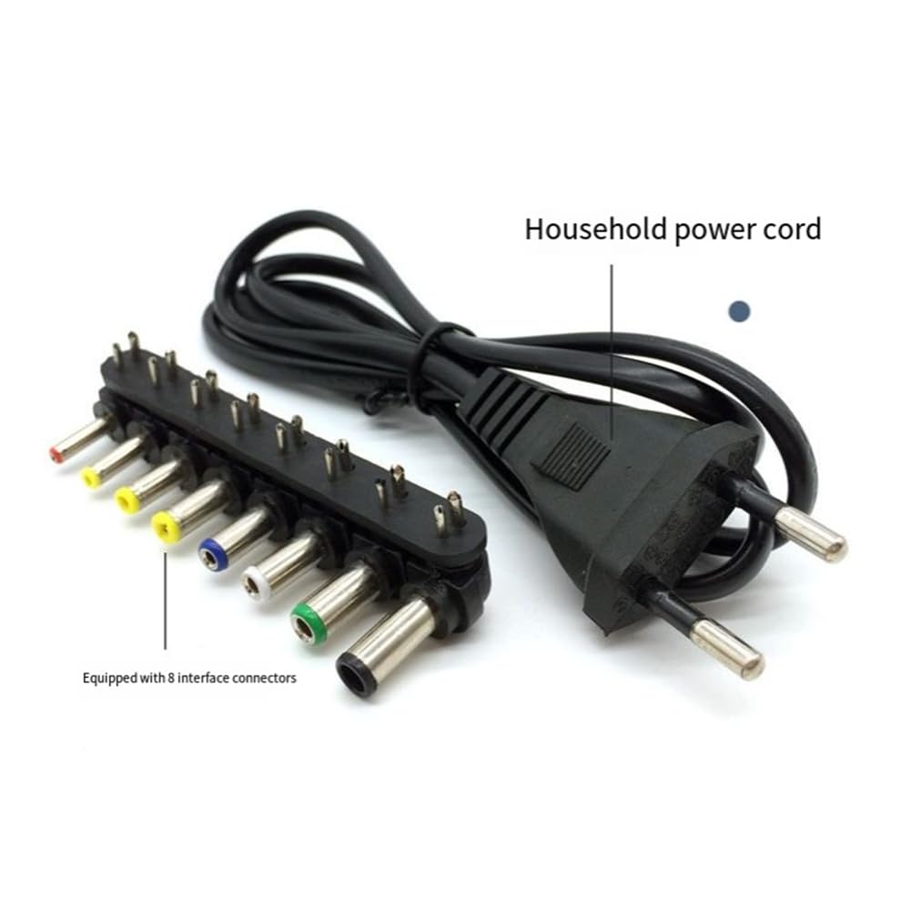 Caricatore DC per Auto per Laptop 100w Alimentatore Universale con 8 Adattatori Eu