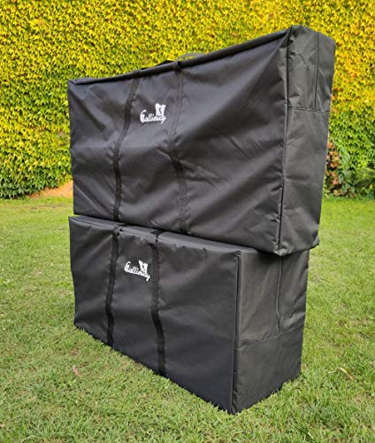 Callieway Turnier Agility Mauer „Bounce Over - Soft“ – alle FCI Sprunghöhen (gelb/blau)