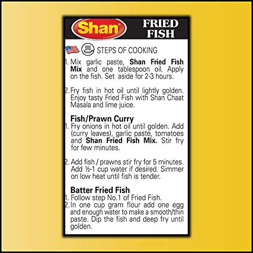 Shan - Fried Fish Seasoning Mix (50g) - Spice Packets for Spicy Fried Fish