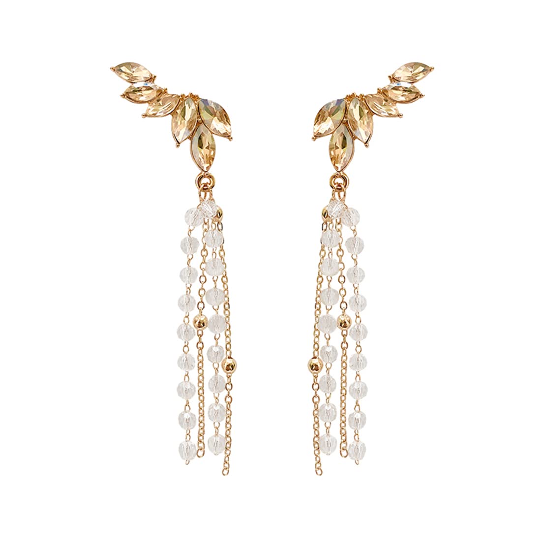 Yellow Chimes Earrings For Women Gold Tone Multicolor Crystal Long Dangler Earrings For Women and Girls (B0B8DHQMG1) Amazon Price History, Amazon Price Tracker