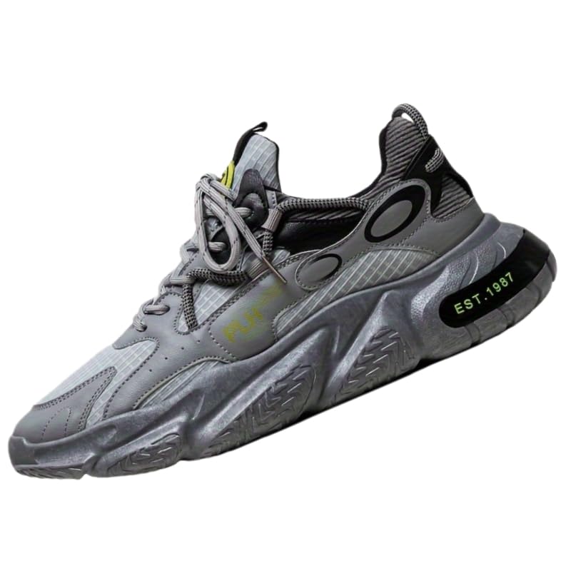 Men's Retro-Style Platform Sneakers, Fashionable and Comfortable lace-up Sports Shoes, Suitable for Men's Outdoor Activities.