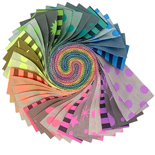 Neon True Colors Design Roll by Tula Pink for Free Spirit Fabrics