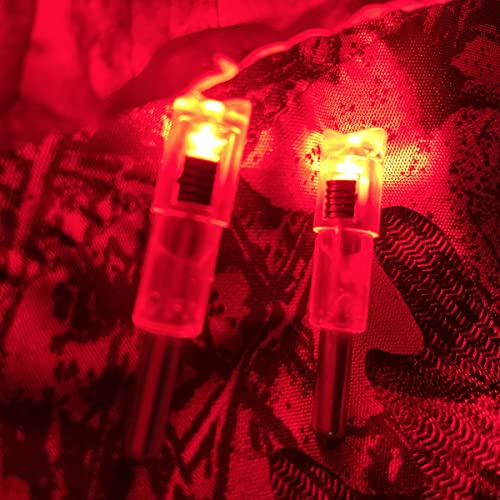 Keaup 6 Pcs Crossbow Lighted Nock With On/Off Switch For .300/7.62Mm Inside Diameter Led Nocks Arrow Nocks For Archery Hunting #TOP2