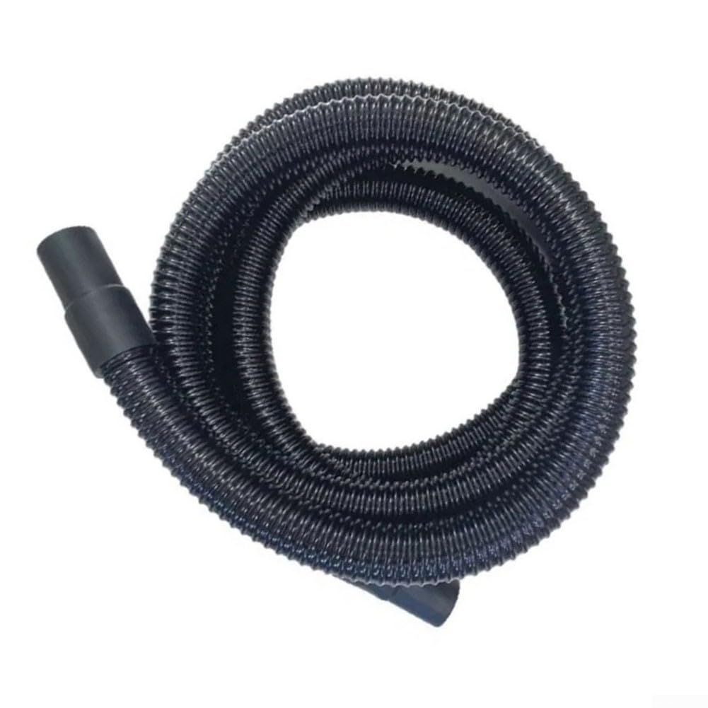 Manguera de succión de repuesto para Karcher para limpiador de alfombras Puzzi 8 y 10 con tubo de plástico flexible para tapicería y operaciones de limpieza de suelos, color negro, 2,4 metros de