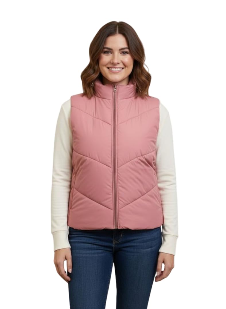 sqew Women’s Lightweight Quilted Puffer Jacket | Sleeveless Warm Winter Vest for Women | High Neck Zipper Front Cozy Outerwear | Casual Layered Jacket for Cold Weather-picture-41