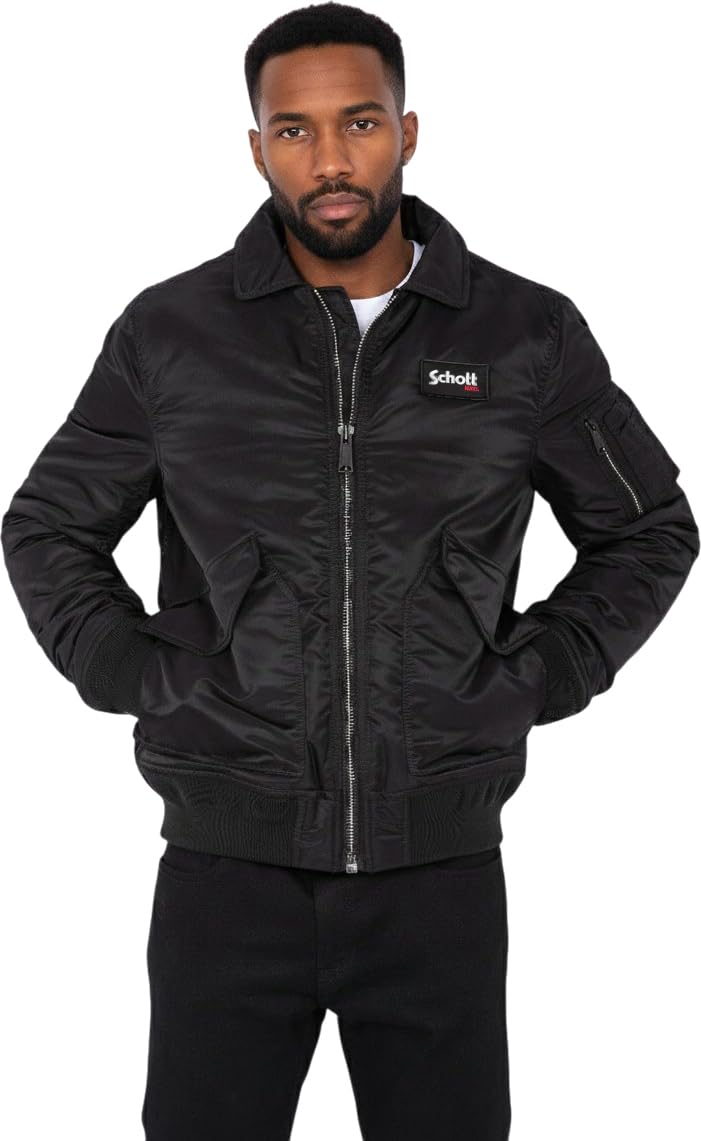 Schott NYC Mixte 210100rs Bombers, Noir, S EU
