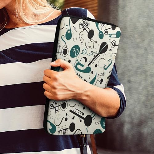 Funda para laptop 15 pulgadas temática musical impermeable miniatura 7