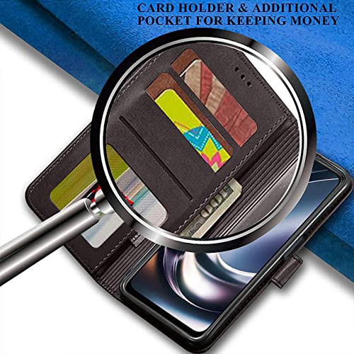 Image of TheGiftKart Flip Back Cover Case for OnePlus Nord CE 2 LITE 5G | Dual-Color Leather Finish | Inbuilt Stand & Pockets | Wallet Style Flip Back Case Cover for OnePlus Nord CE 2 Lite 5G (Coffee & Brown)