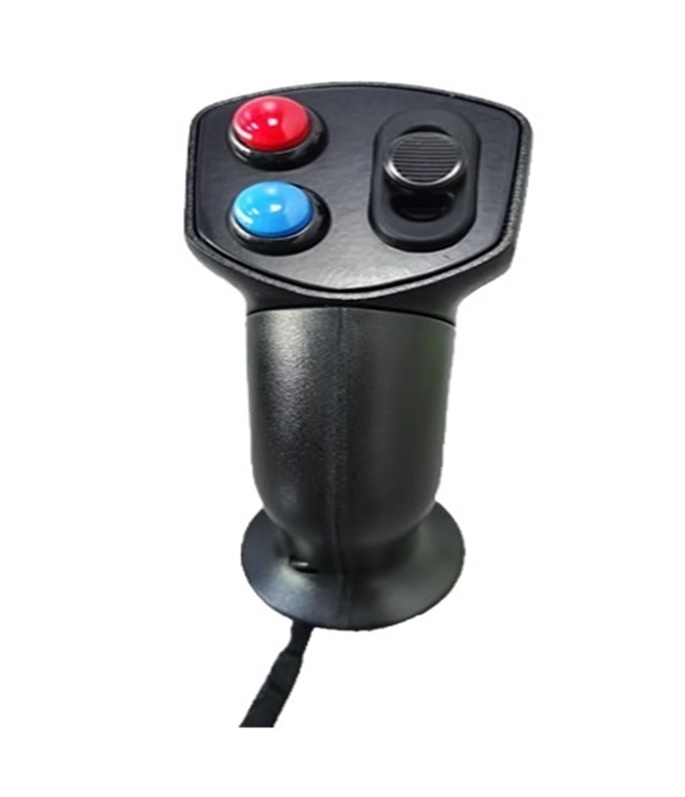 Mining Smca60qbs Flange Mount Industrial Joystick A60+2 Buttons+Vertical Rocker Switch Handle Grip Multi-Function Industrial Joystick(Smca60qbs Flange Mount)