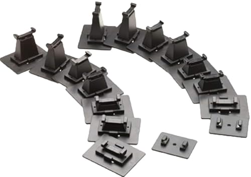 Bachmann 44871 Trains - Snap-Fit E-Z Track 16 Pc. E-Z Track Graduated Pier Set - Nickel Silver Rail With Grey Roadbed - N Scale thumb #3