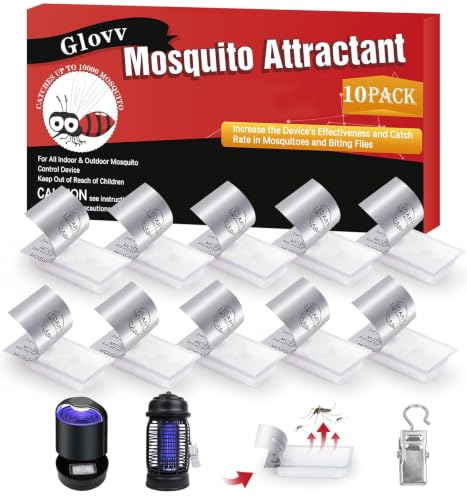Image of 10 Lures Mosquito Attractant Bait Refill, Mosquito Lure Biting Cartridge for Bug Zapper & Fly Traps, Compatible with All Flying Insect Mosquitoes Trap